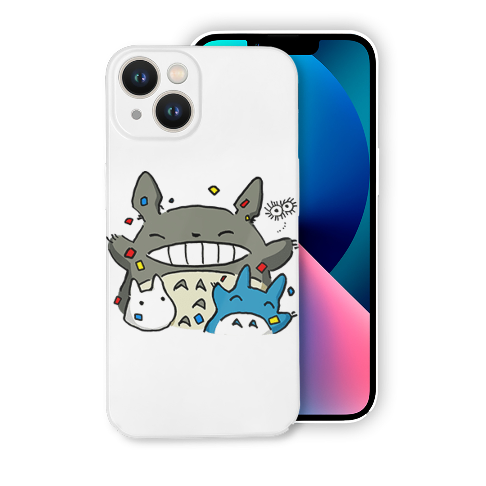 （画像用） となりのトトロ 草壁メイ 草壁サツキ My Neighbor Totoro Satsuki Kusakabe Mei Kusakabe 【iPhone 14シリーズ対応】ハードケース